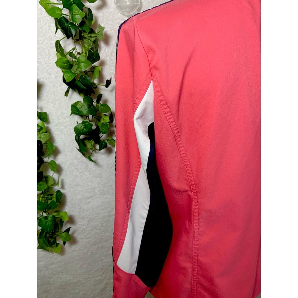 Sb Active Lightweight Track Jacket Pink Navy Stri… - image 7